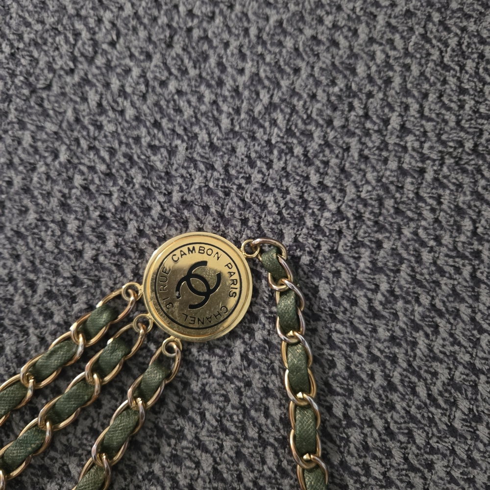 CHANEL Belt Vintage 31 Rue Cambon Paris Three Layer Lambskin Belt 1954 - Picture 4 of 7